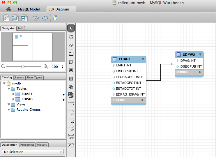 Programa para crear modelos entidad-relación en OS X