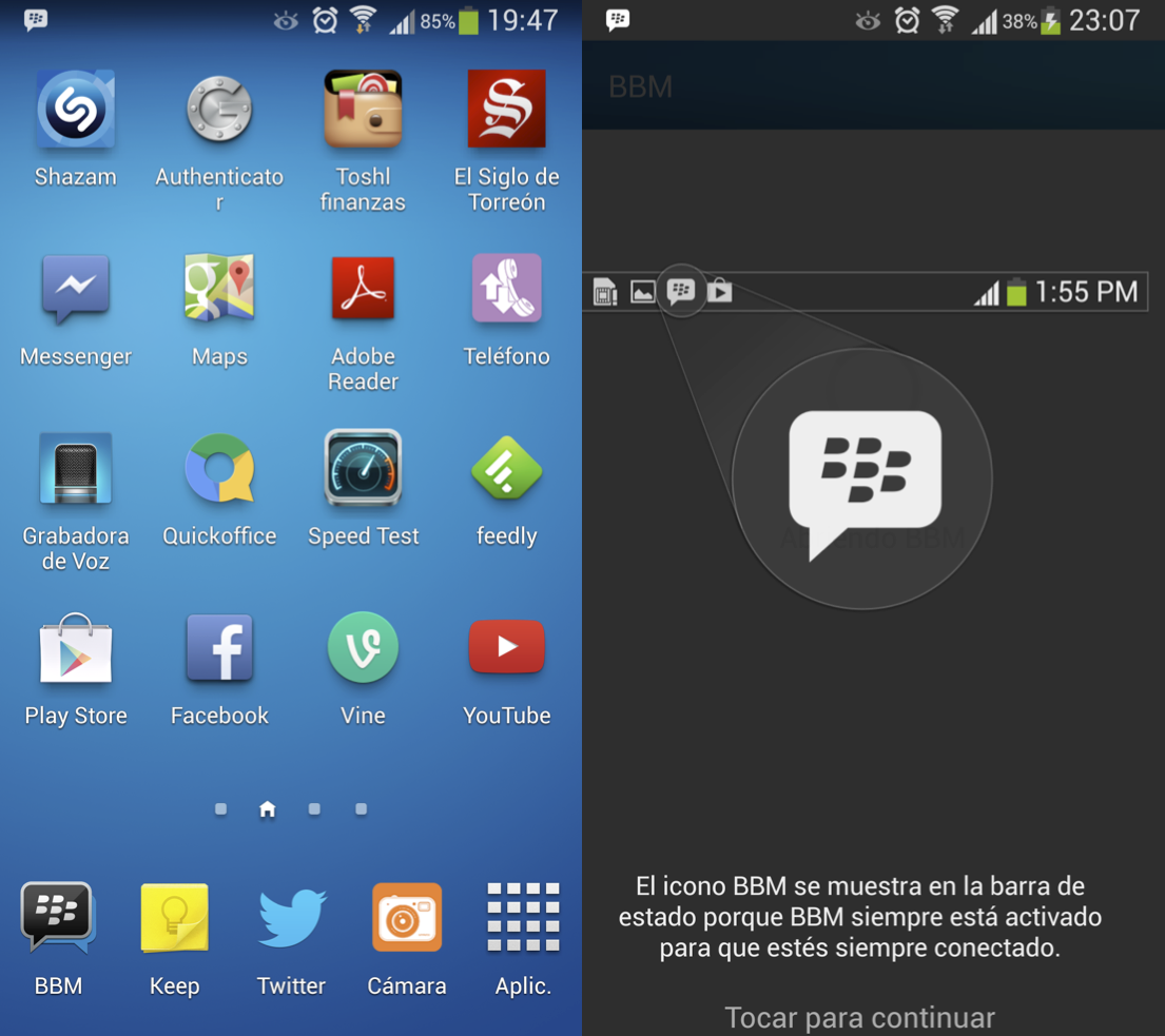 Blackberry Messenger para Android