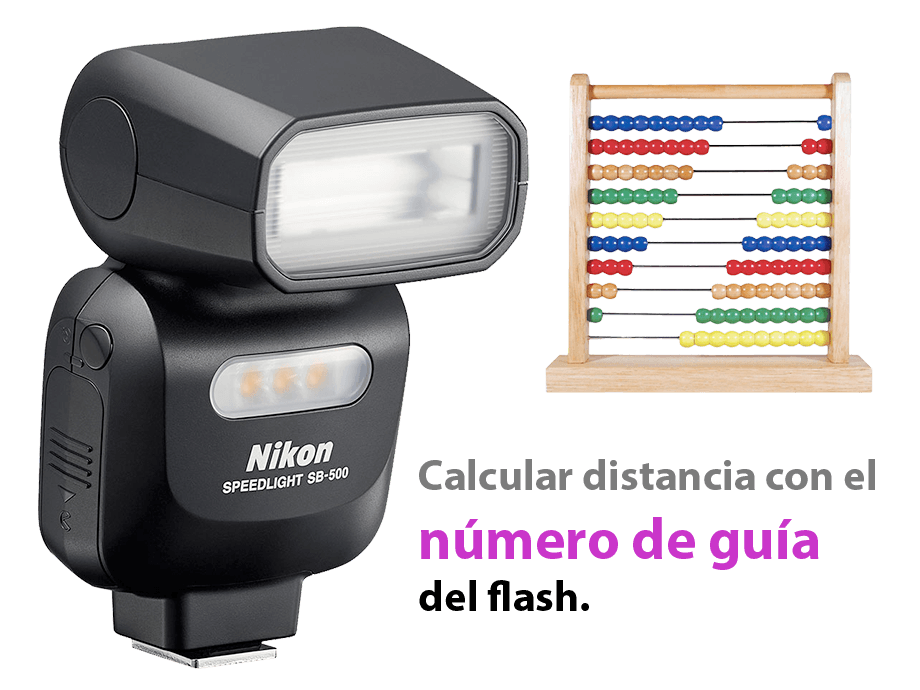 GN - calculadora de distancia con el número de guía FLASH