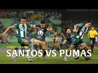 portada Santos vs Pumas en el Estadio Corona