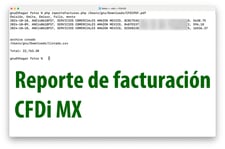 Imagen de Reporte simple de facturación desde archivos XML (CFDi México)