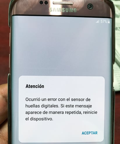 Sensor de huellas dañado del Samsung Galaxy S7 Edge
