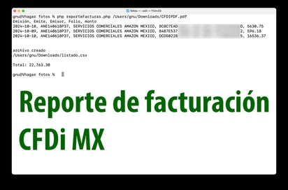 reporte facturación cfdi