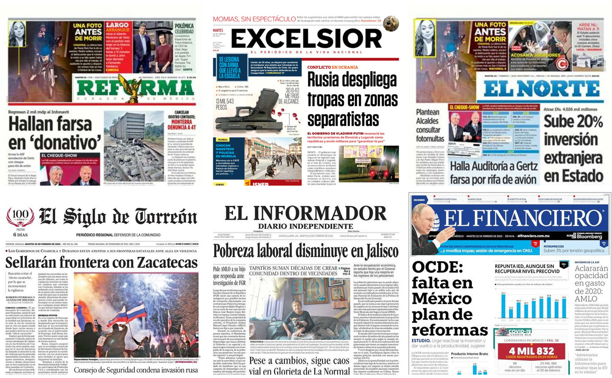 Portadas De Periódicos Impresos Más Importantes De México Hoy