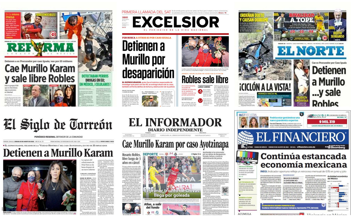 Portadas De Periódicos Impresos Más Importantes De México Hoy