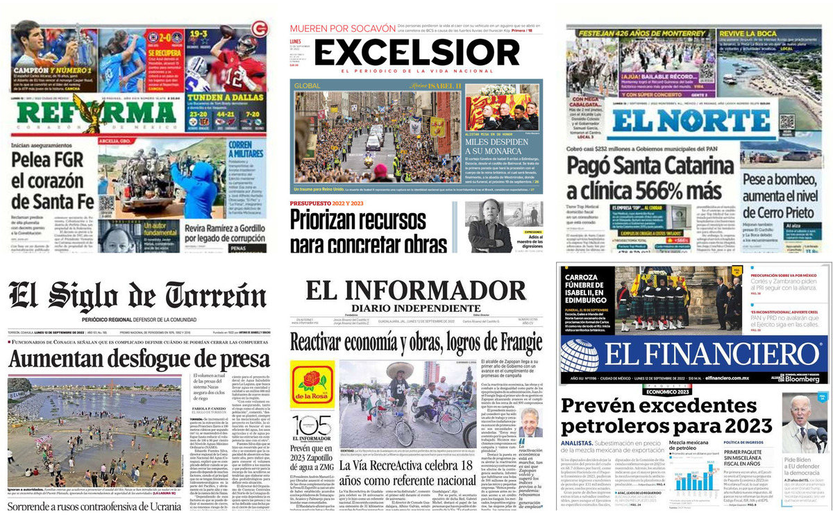 Portadas De Periódicos Impresos Más Importantes De México Hoy