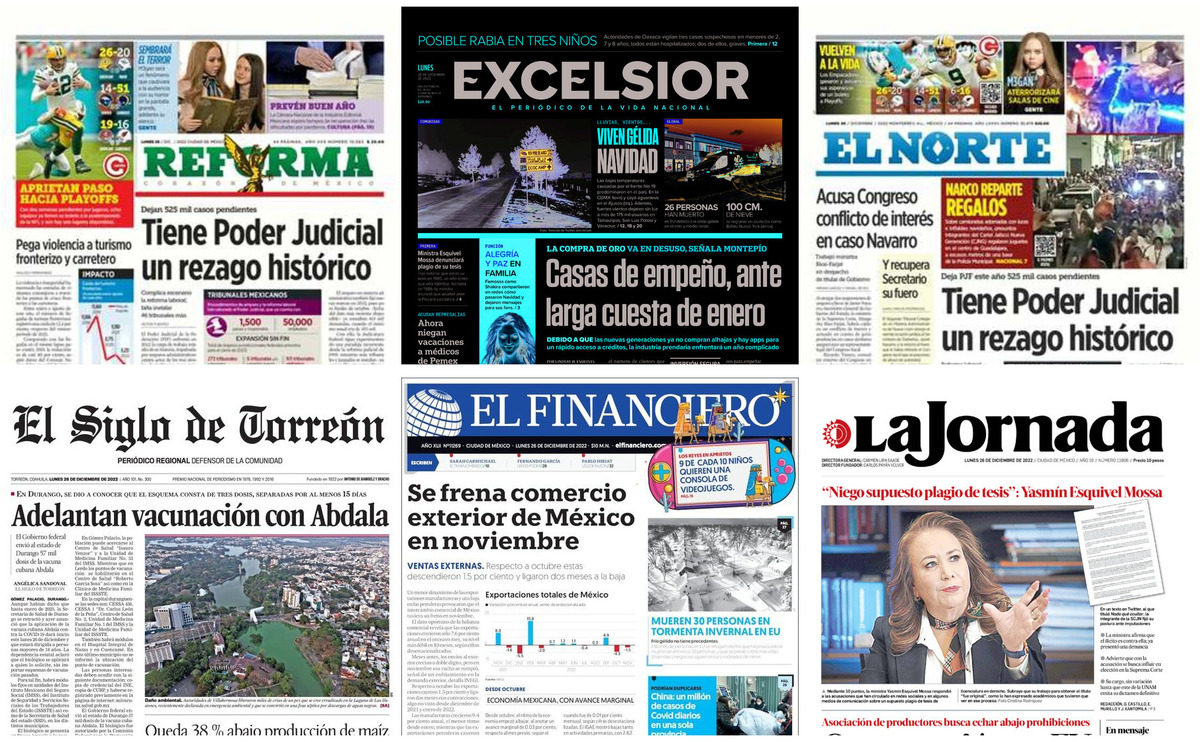 Portadas De Periódicos Impresos Más Importantes De México Hoy