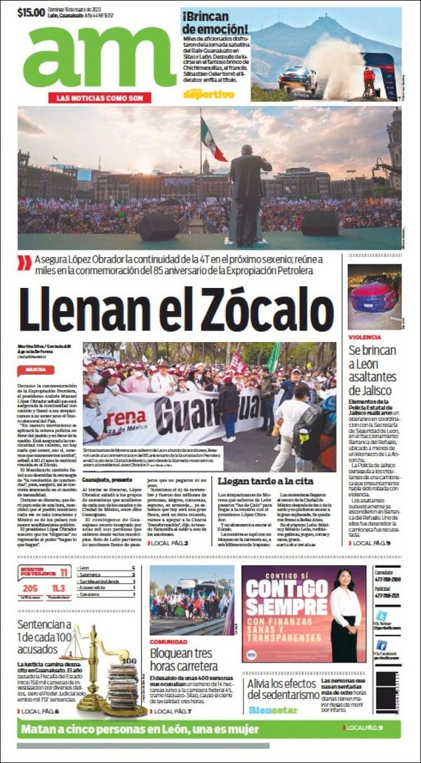 AM de León, edición del lunes 20 de marzo de 2023 AM de León, edición del lunes 20 de marzo de 2023