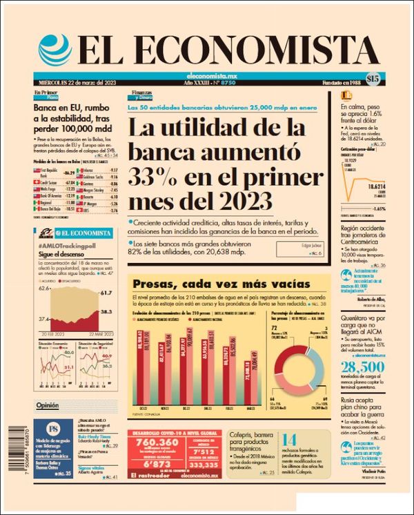 El Economista, edición del miércoles 22 de marzo de 2023 El Economista, edición del miércoles 22 de marzo de 2023