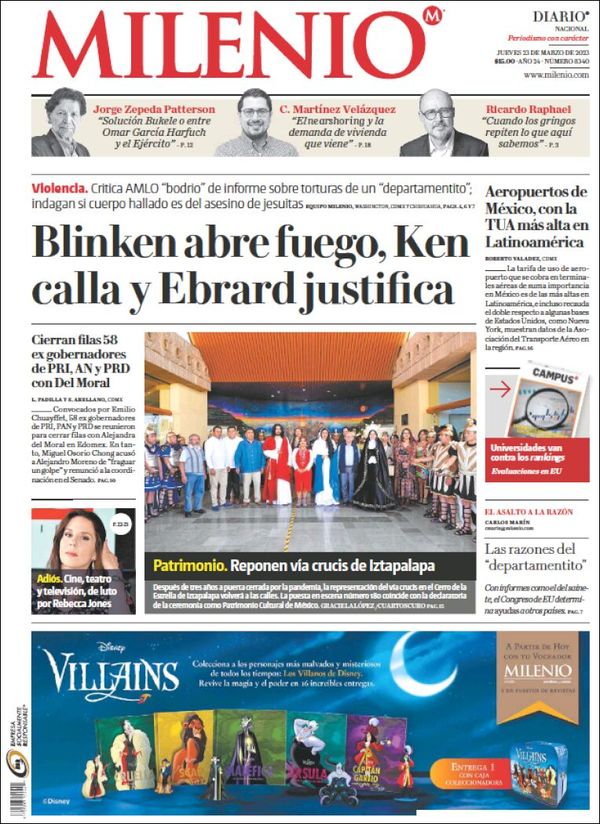 Milenio, edición del jueves 23 de marzo de 2023 Milenio, edición del jueves 23 de marzo de 2023
