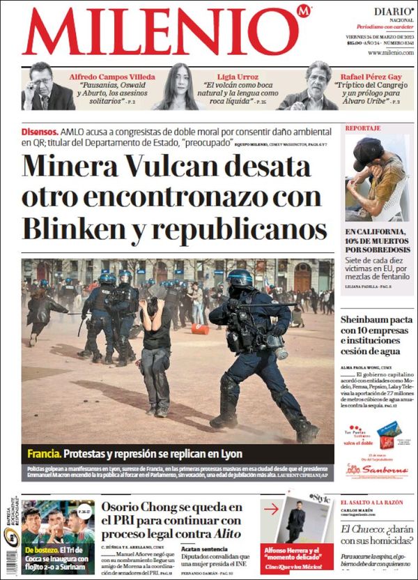Milenio, edición del viernes 24 de marzo de 2023 Milenio, edición del viernes 24 de marzo de 2023