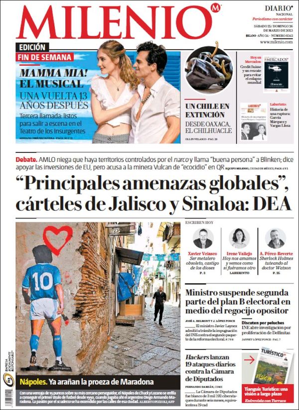 Milenio, edición del sábado 25 de marzo de 2023 Milenio, edición del sábado 25 de marzo de 2023