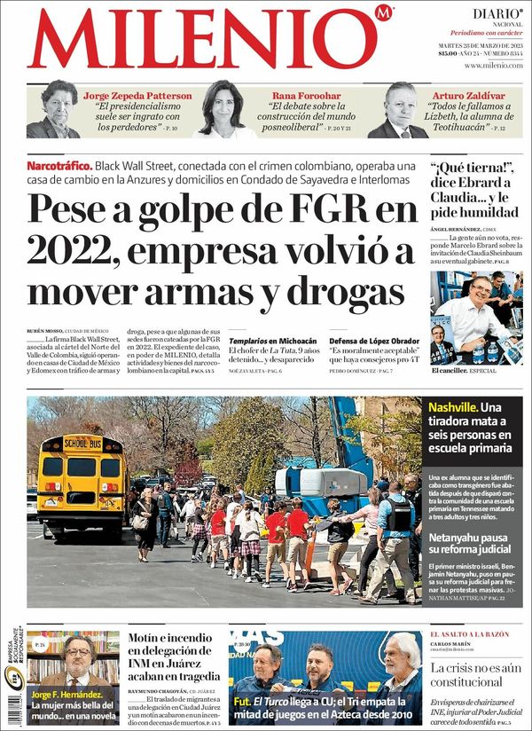 Milenio, edición del martes 28 de marzo de 2023 Milenio, edición del martes 28 de marzo de 2023