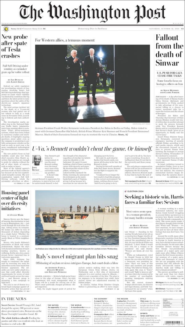 The Washington Post, edición del sábado 19 de octubre de 2024