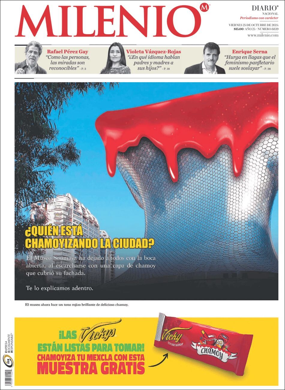 Milenio, edición del viernes 25 de octubre de 2024