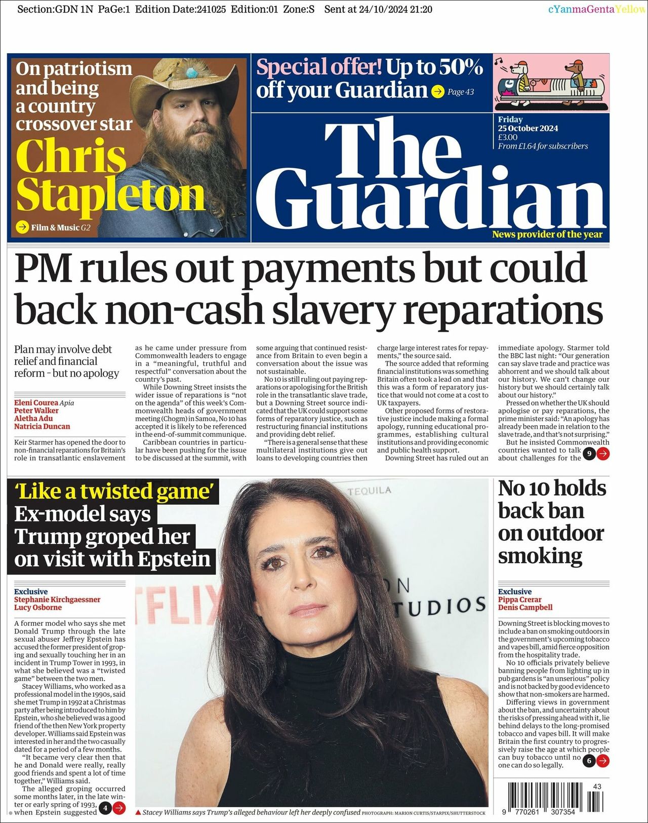 The Guardian, edición del viernes 25 de octubre de 2024