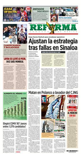 Reforma, edición del jueves 05 de diciembre de 2024