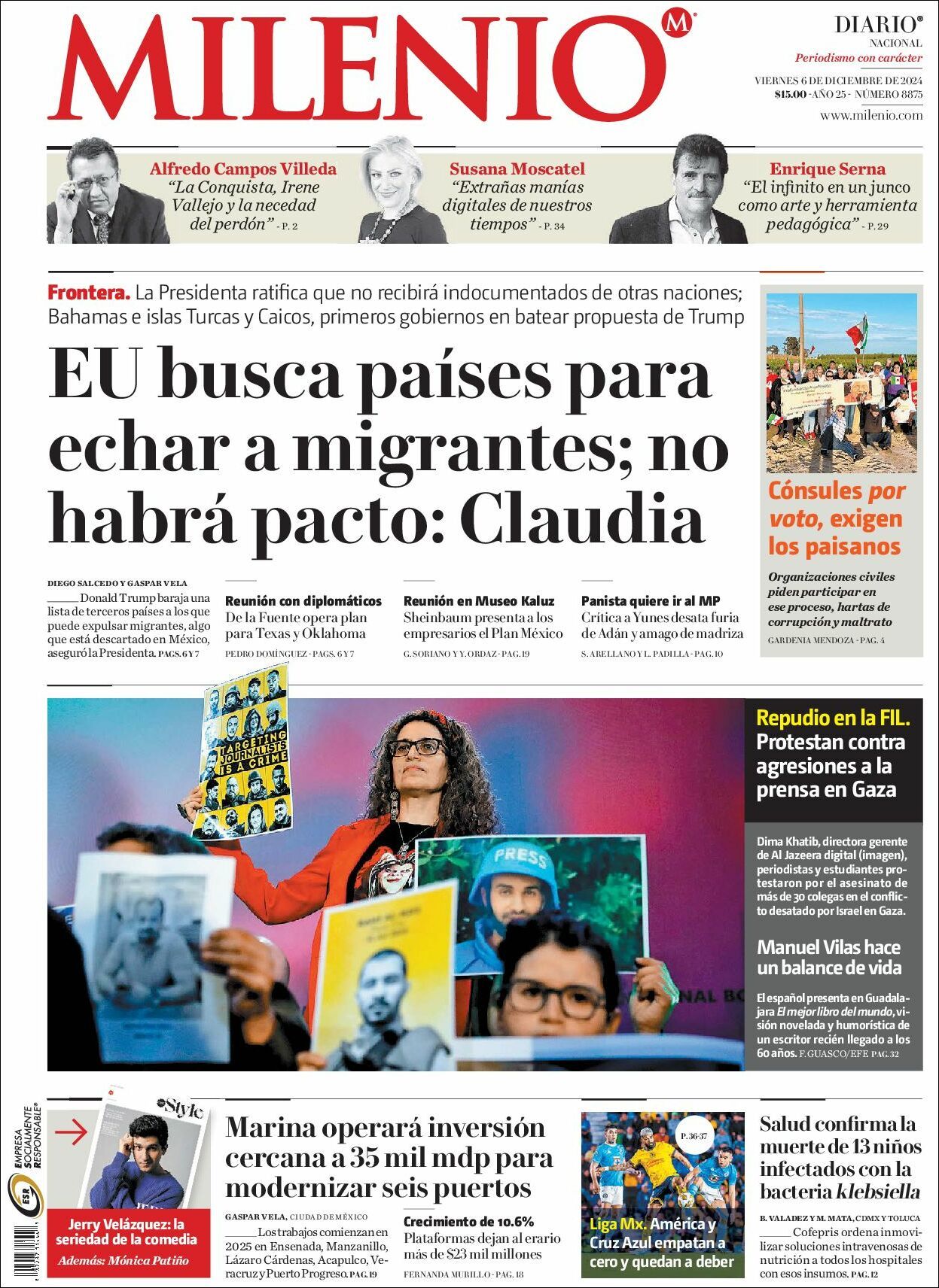 Milenio, edición del viernes 06 de diciembre de 2024