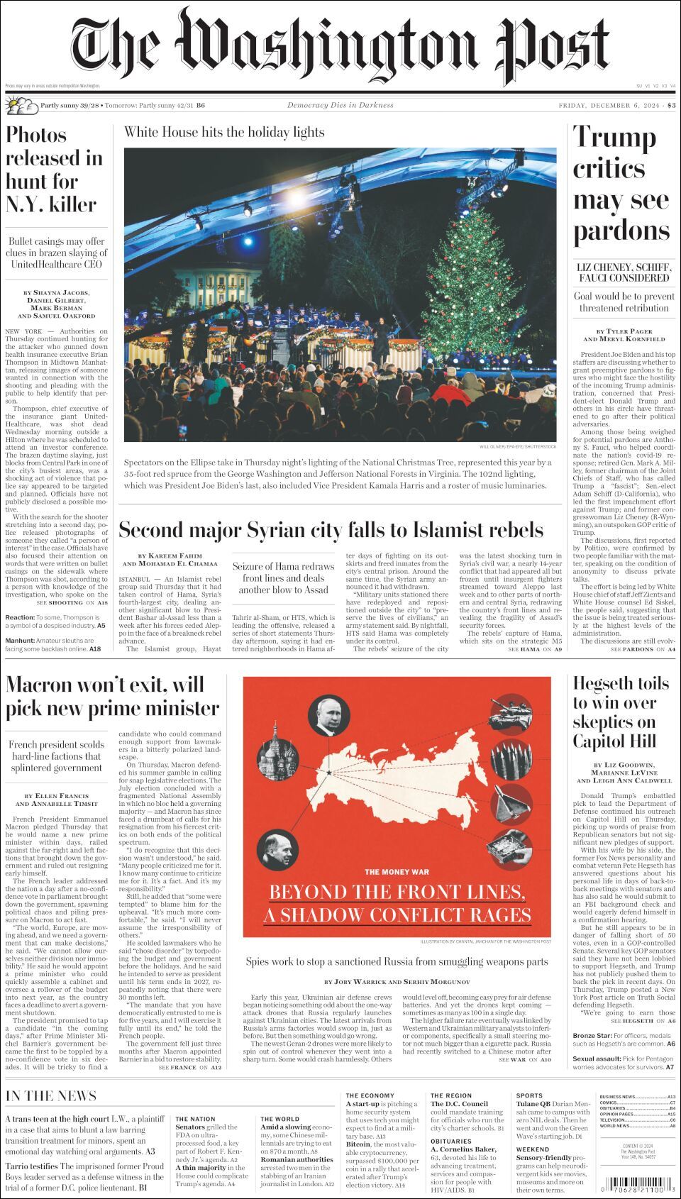 The Washington Post, edición del viernes 06 de diciembre de 2024