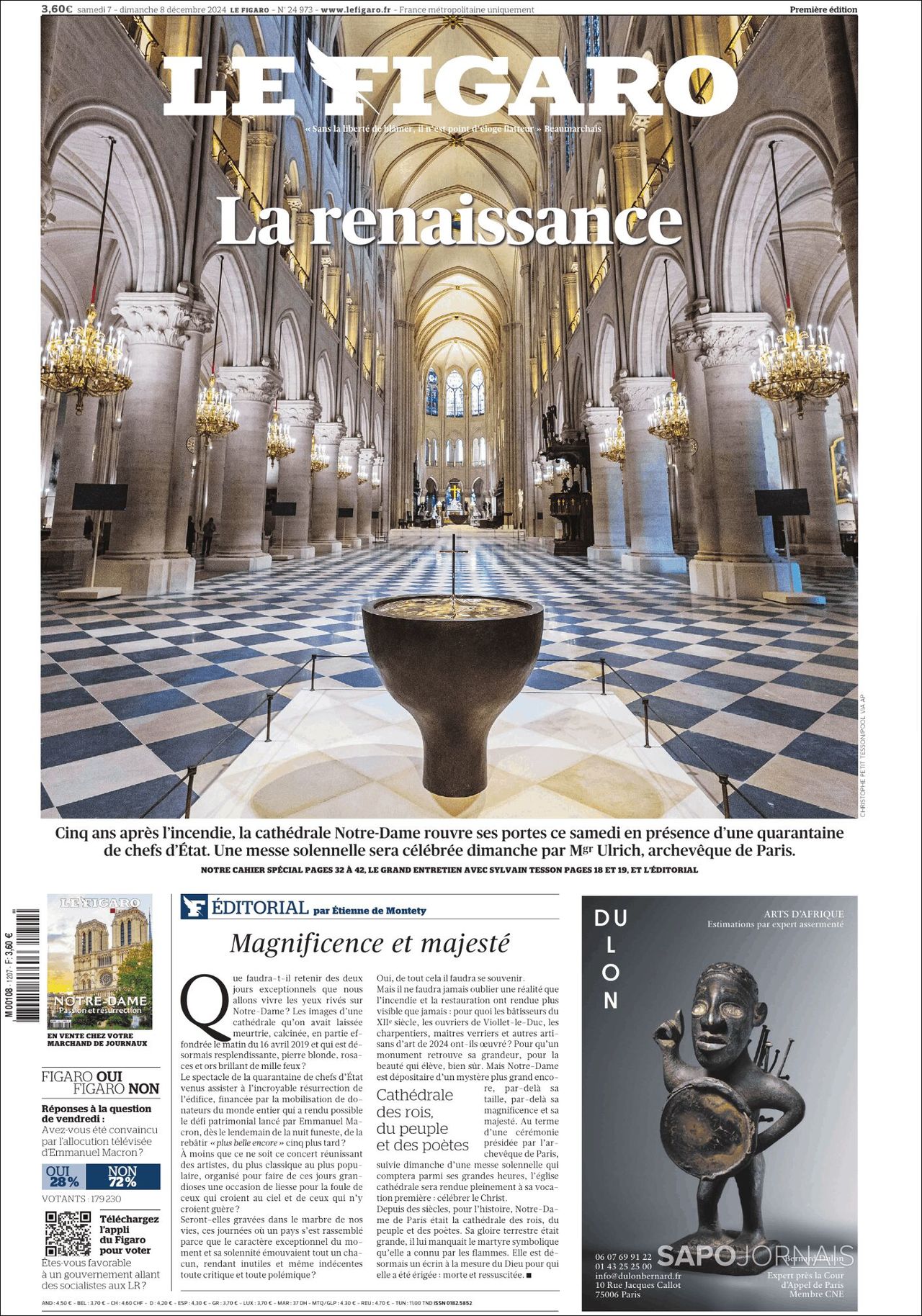 Le Figaro, edición del sábado 07 de diciembre de 2024