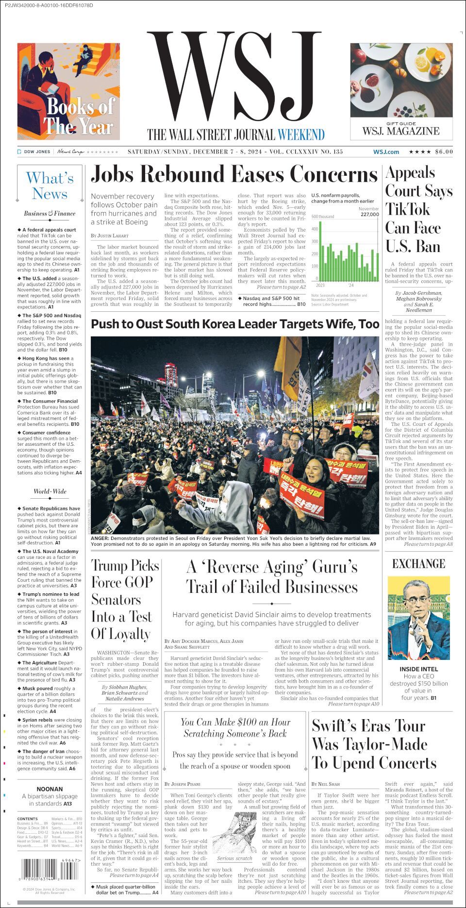 The Wall Street Journal, edición del sábado 07 de diciembre de 2024