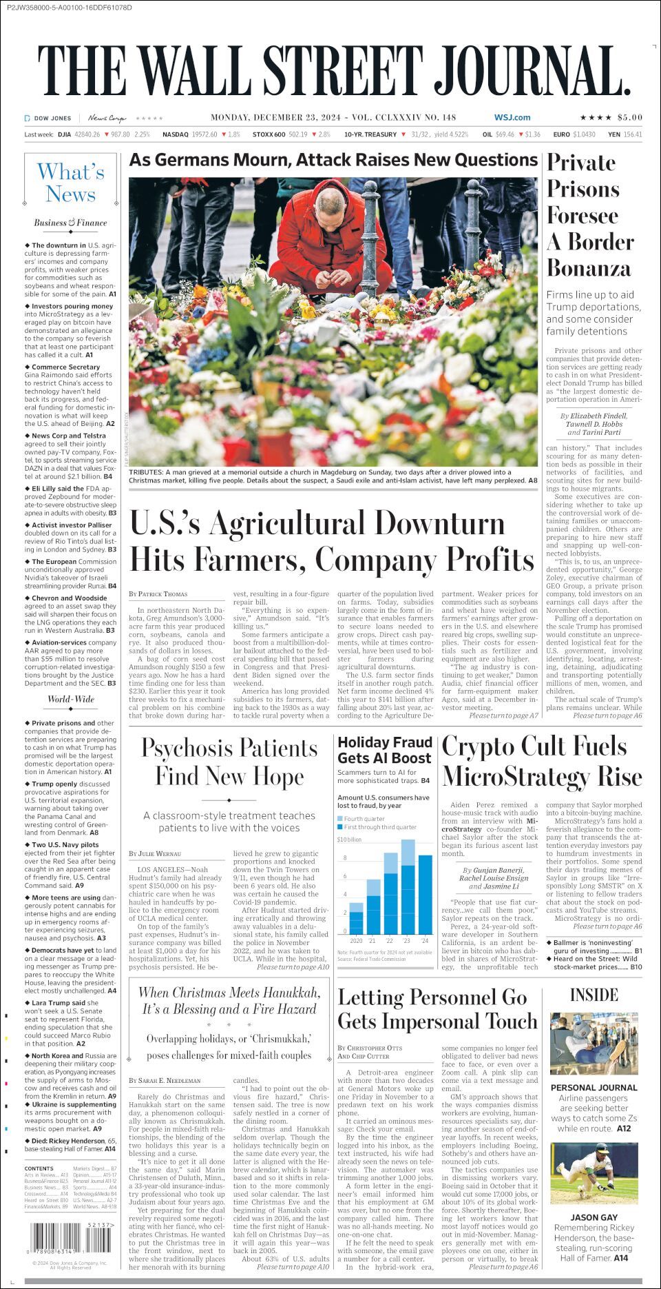 The Wall Street Journal, edición del lunes 23 de diciembre de 2024