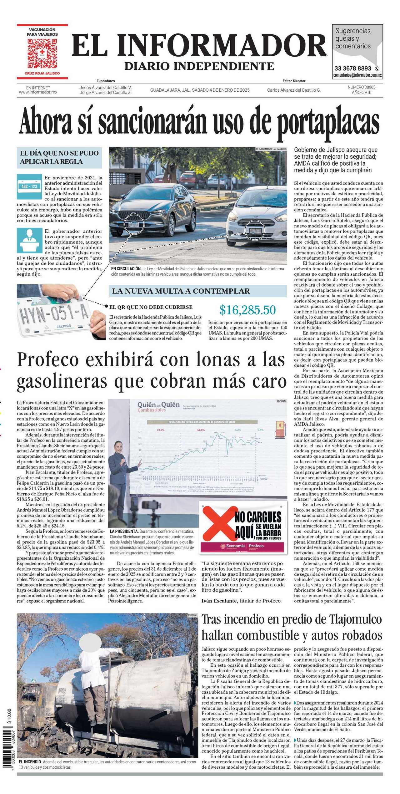 El Informador, edición del sábado 04 de enero de 2025