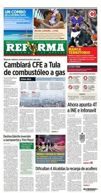 Reforma, edición del domingo 05 de enero de 2025