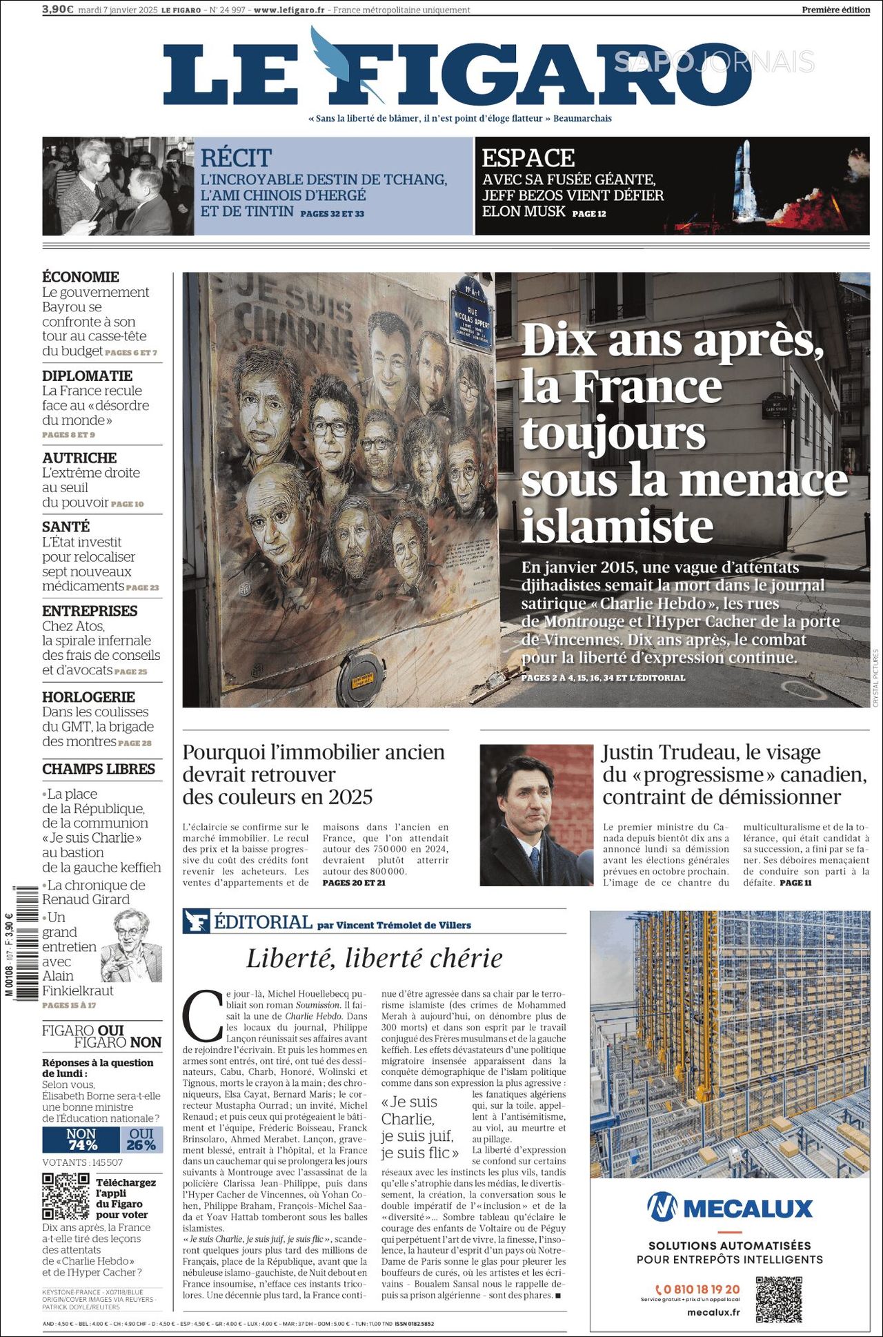 Le Figaro, edición del martes 07 de enero de 2025