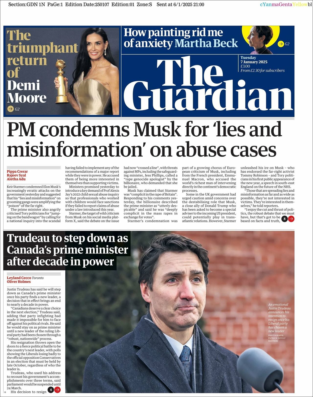 The Guardian, edición del martes 07 de enero de 2025