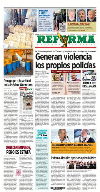 Reforma, edición del viernes 17 de enero de 2025