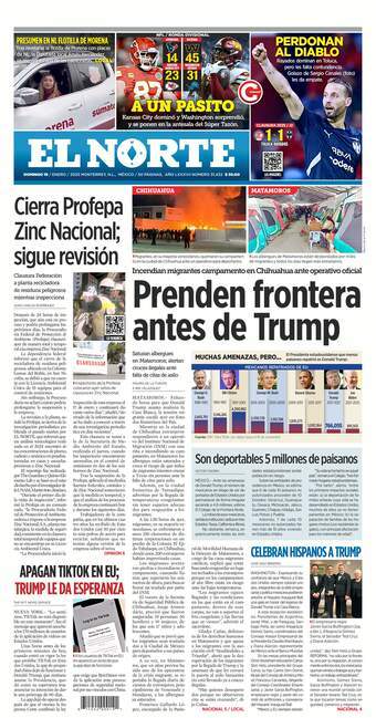 El Norte, edición del domingo 19 de enero de 2025