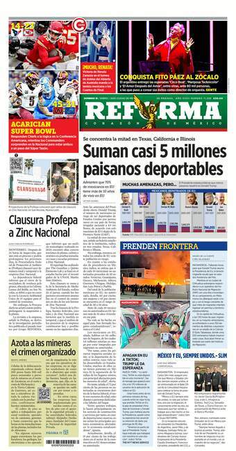 Reforma, edición del domingo 19 de enero de 2025