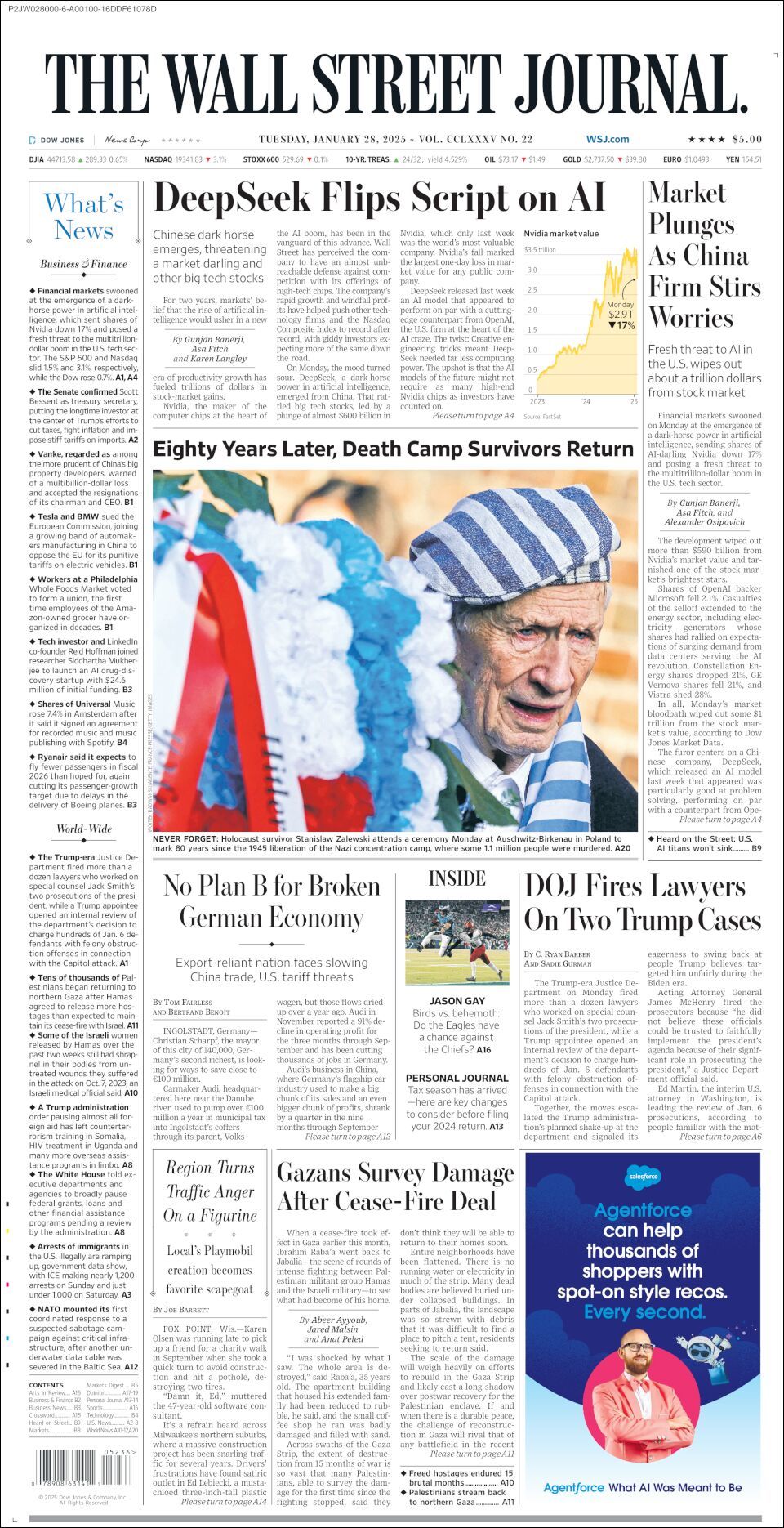 The Wall Street Journal, edición del martes 28 de enero de 2025