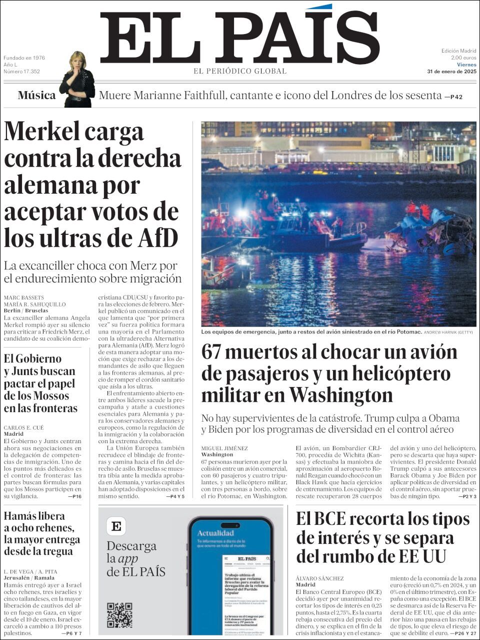 El País, edición del viernes 31 de enero de 2025