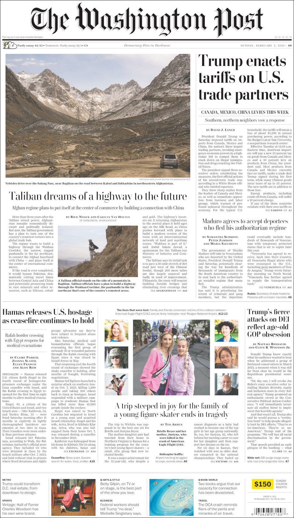 The Washington Post, edición del domingo 02 de febrero de 2025