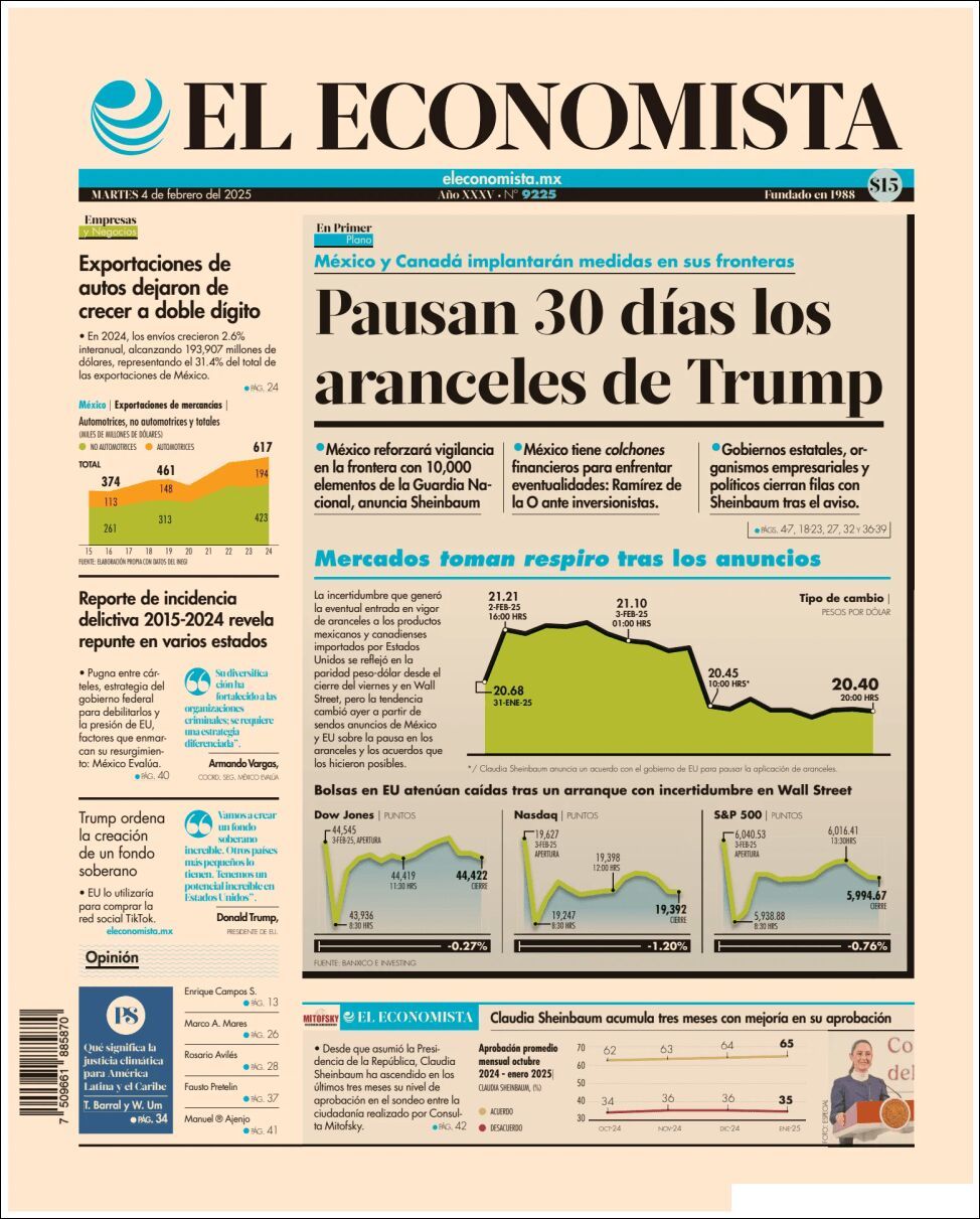 El Economista, edición del martes 04 de febrero de 2025