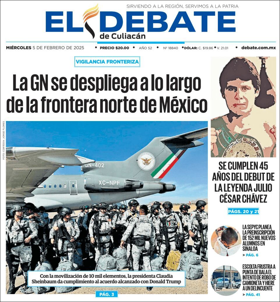 El Debate Culiacán, edición del miércoles 05 de febrero de 2025