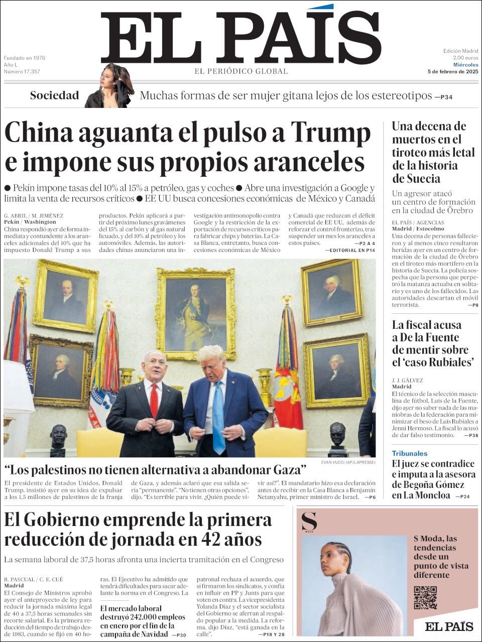 El País, edición del miércoles 05 de febrero de 2025