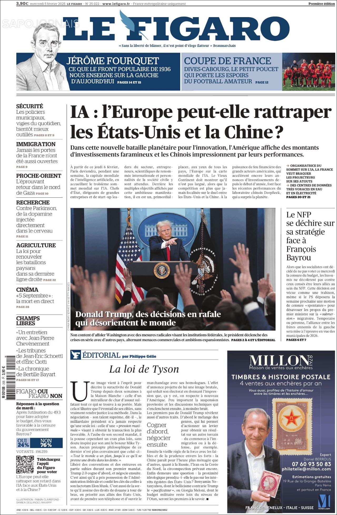 Le Figaro, edición del miércoles 05 de febrero de 2025