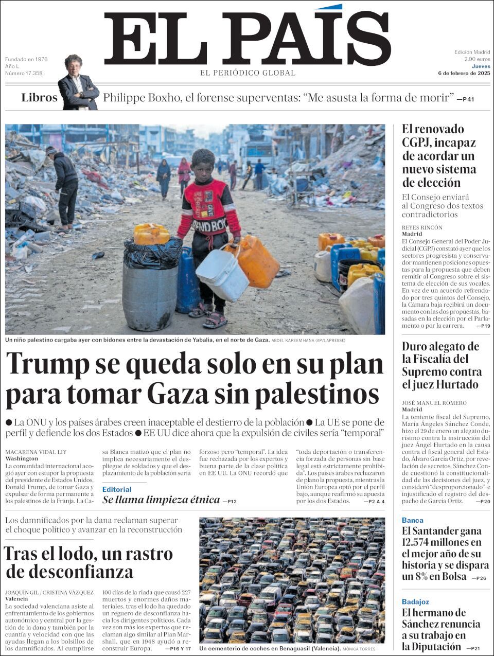 El País, edición del jueves 06 de febrero de 2025