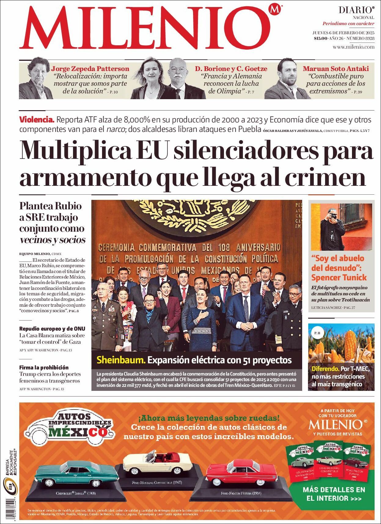 Milenio, edición del jueves 06 de febrero de 2025