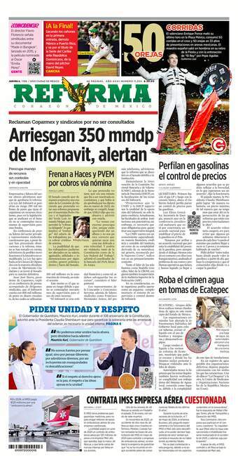 Reforma, edición del jueves 06 de febrero de 2025