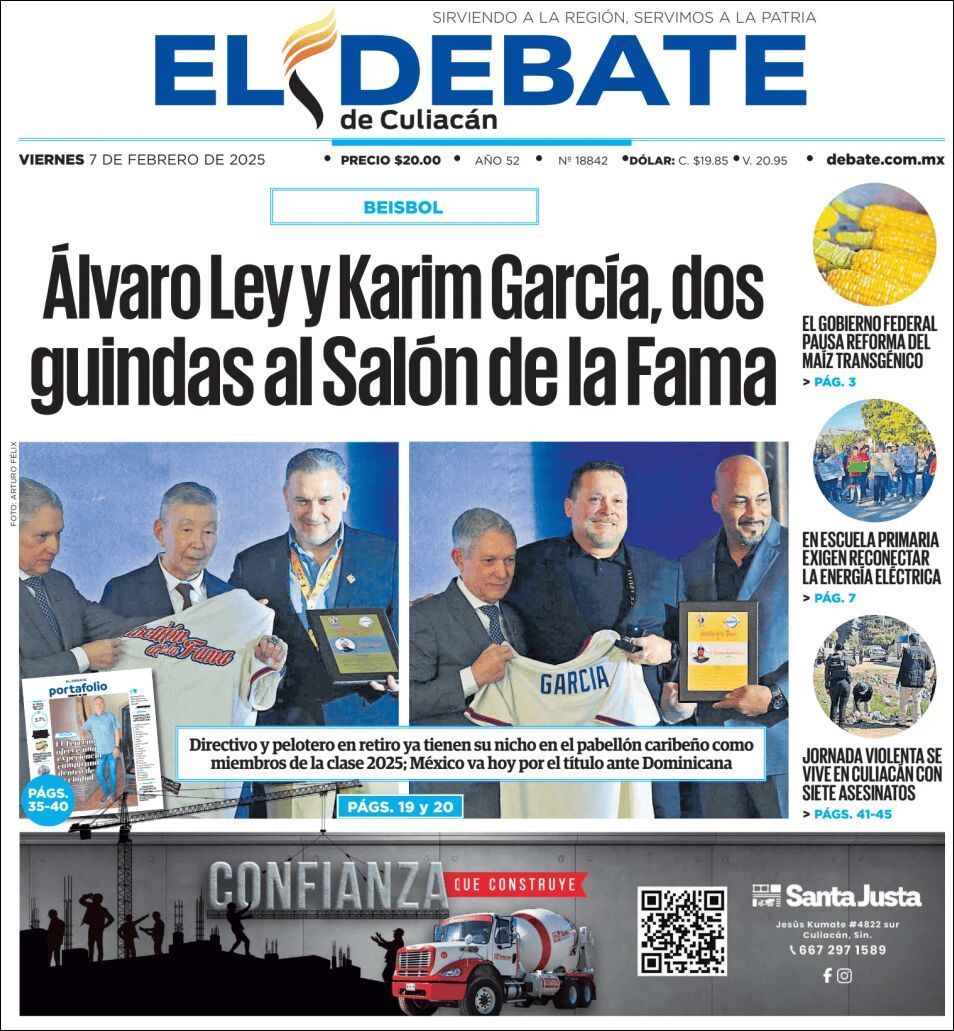 El Debate Culiacán, edición del viernes 07 de febrero de 2025