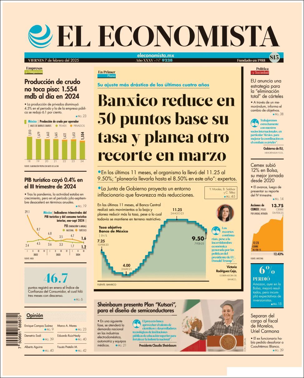 El Economista, edición del viernes 07 de febrero de 2025