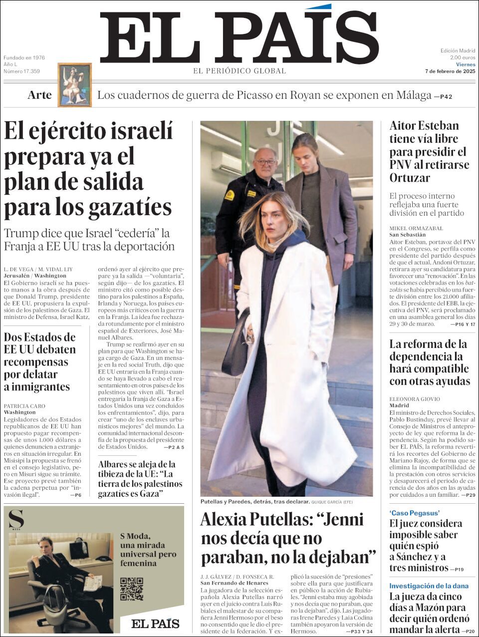 El País, edición del viernes 07 de febrero de 2025