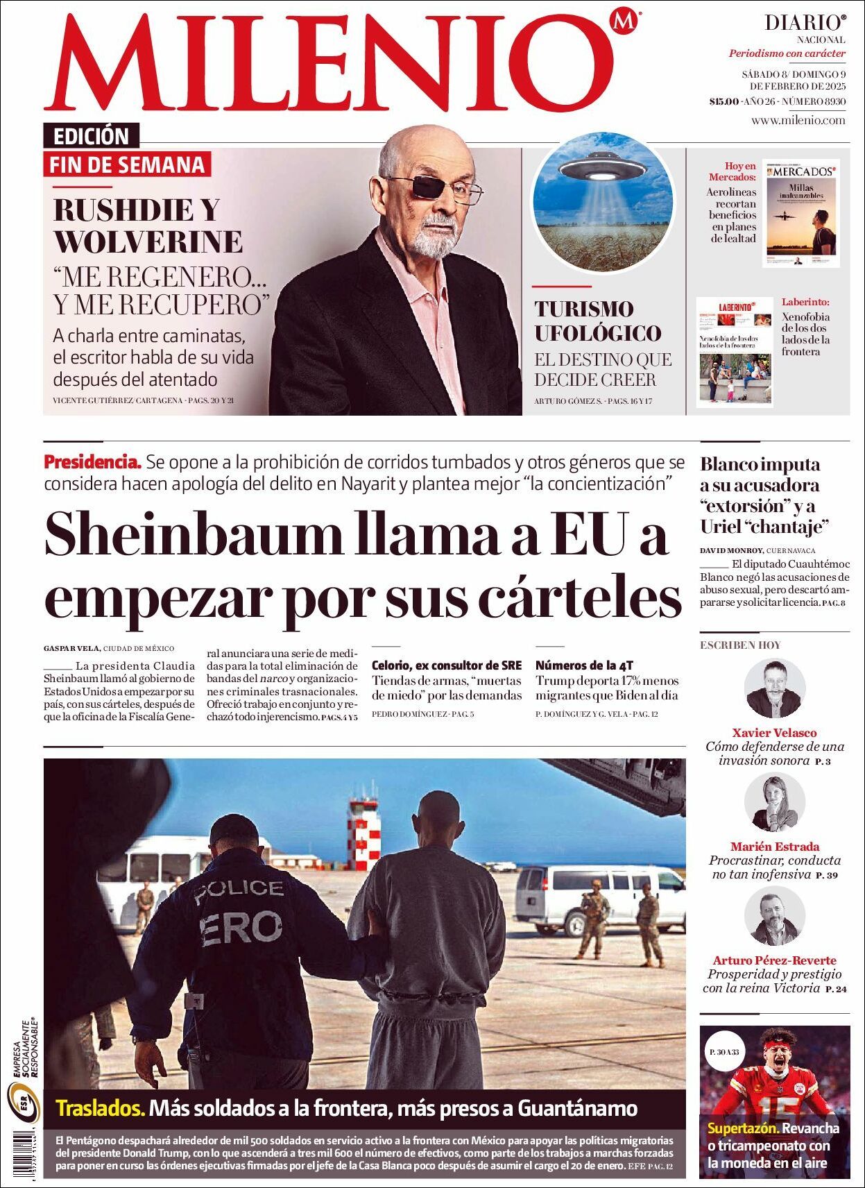 Milenio, edición del sábado 08 de febrero de 2025