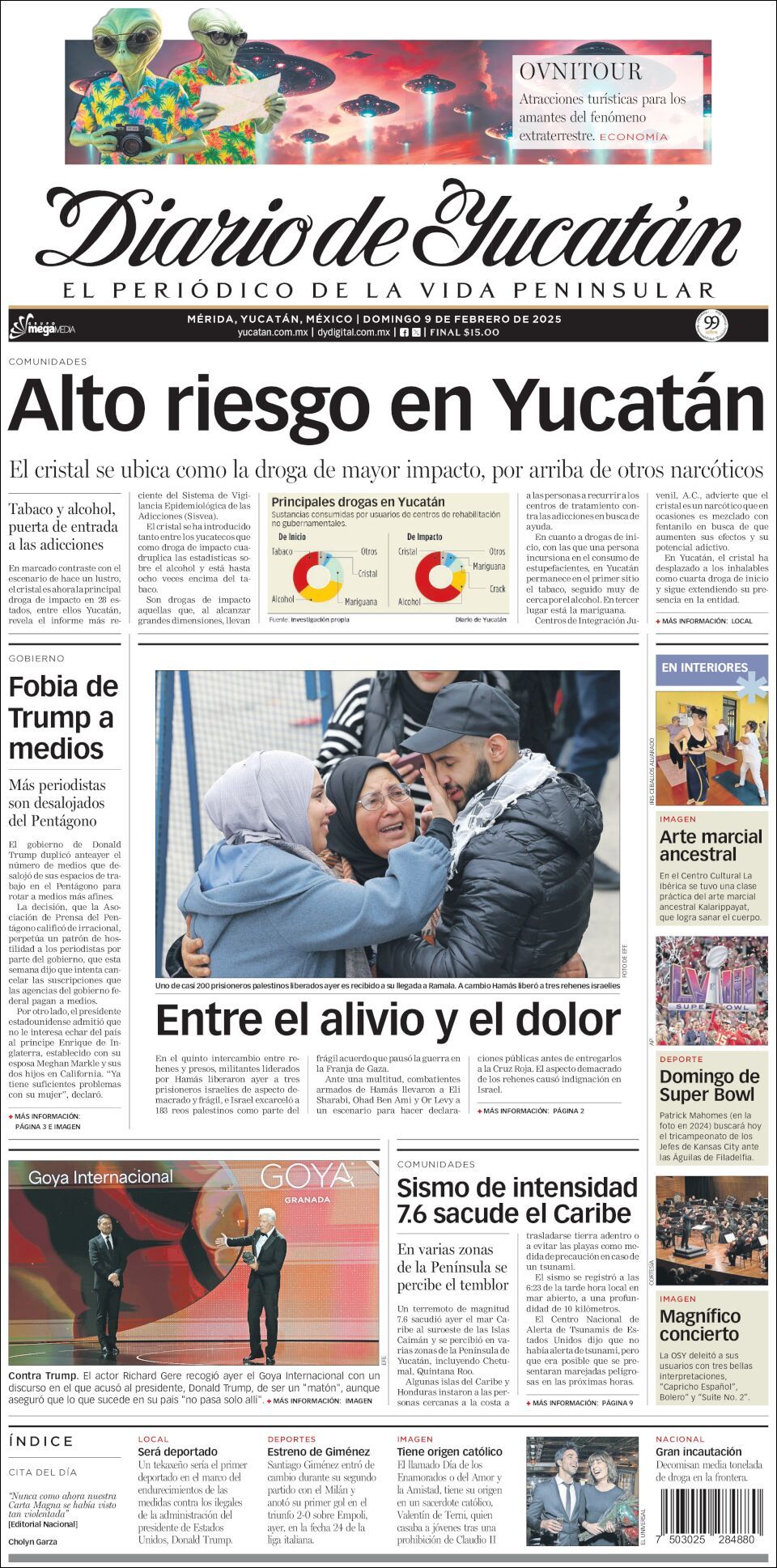 El Diario de Yucatán, edición del domingo 09 de febrero de 2025