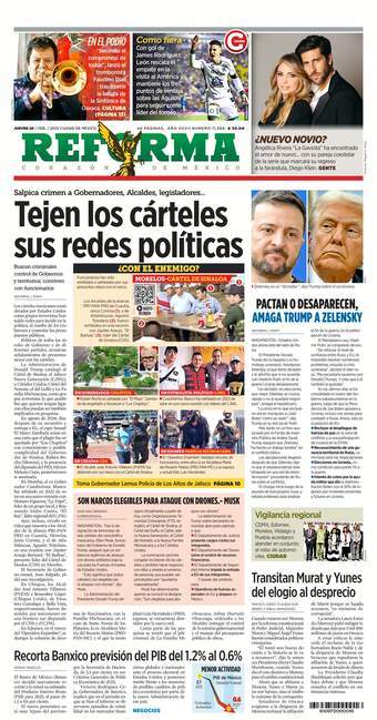 Reforma, edición del jueves 20 de febrero de 2025