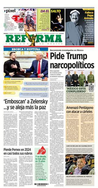 Reforma, edición del sábado 01 de marzo de 2025